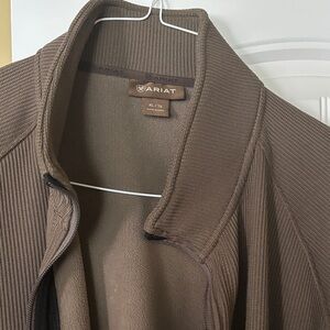 Ariat Chocolate Ribbed Jacket Size XL